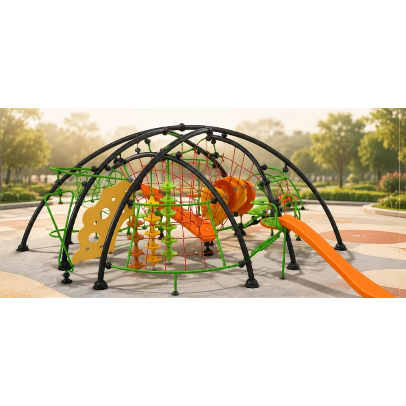 Kids Outdoor Climbing Frame - Konstrukcja do wspinaczki, zewnętrzna kopuła z