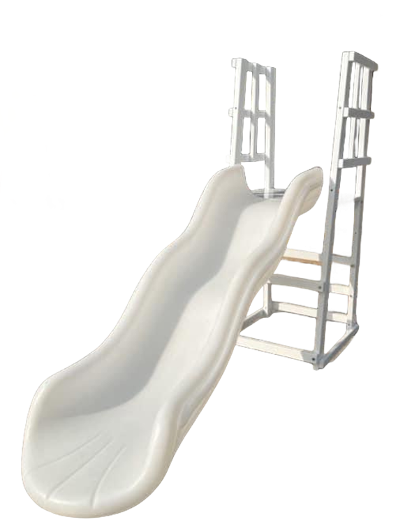 Kids Outdoor Furniture Set - Gorąca Wyprzedaż Biała Podwójna Zjeżdżalnia Plastikowa