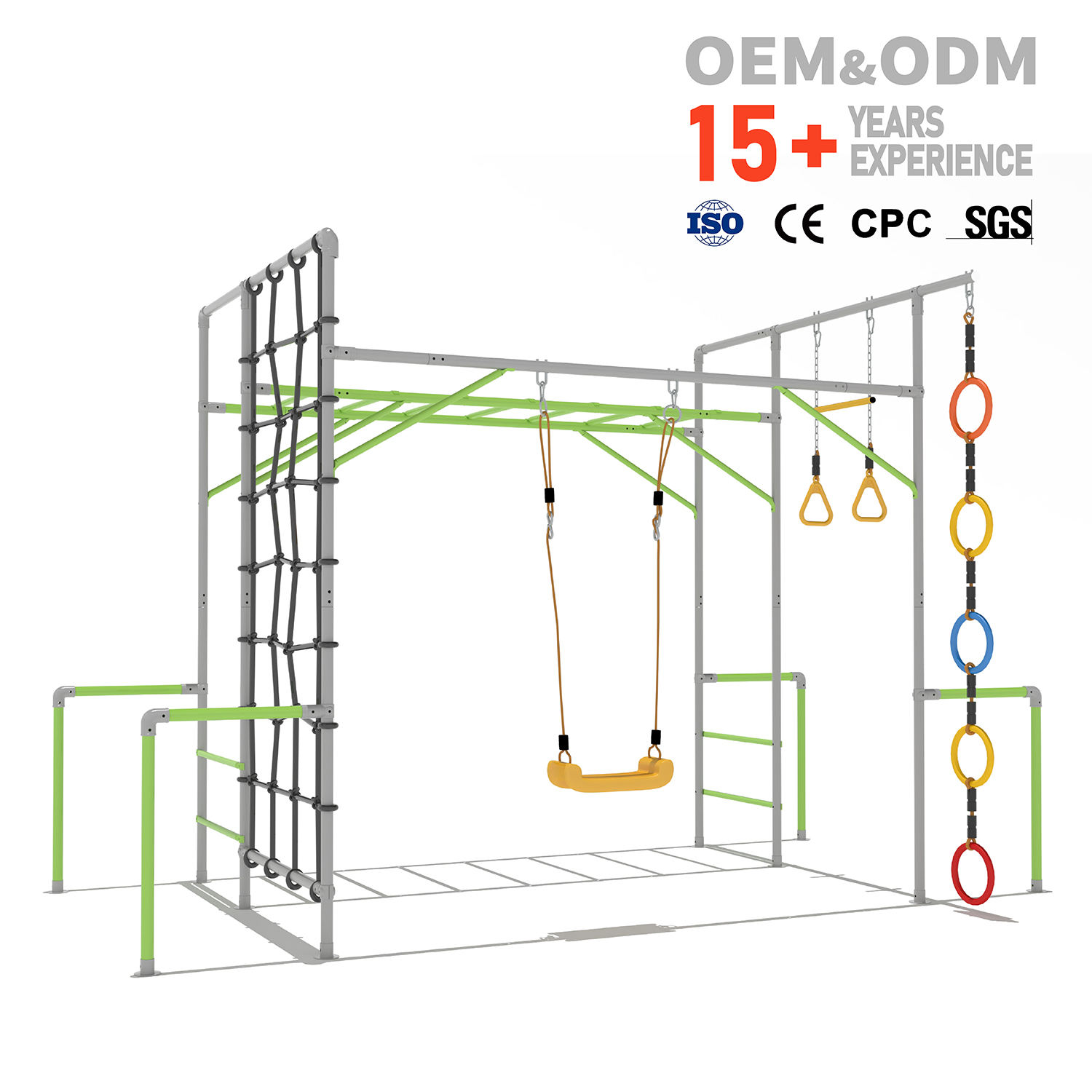 Kids Outdoor Climbing Frame - Rozrywka dla dzieci: zestaw do wspinaczki,