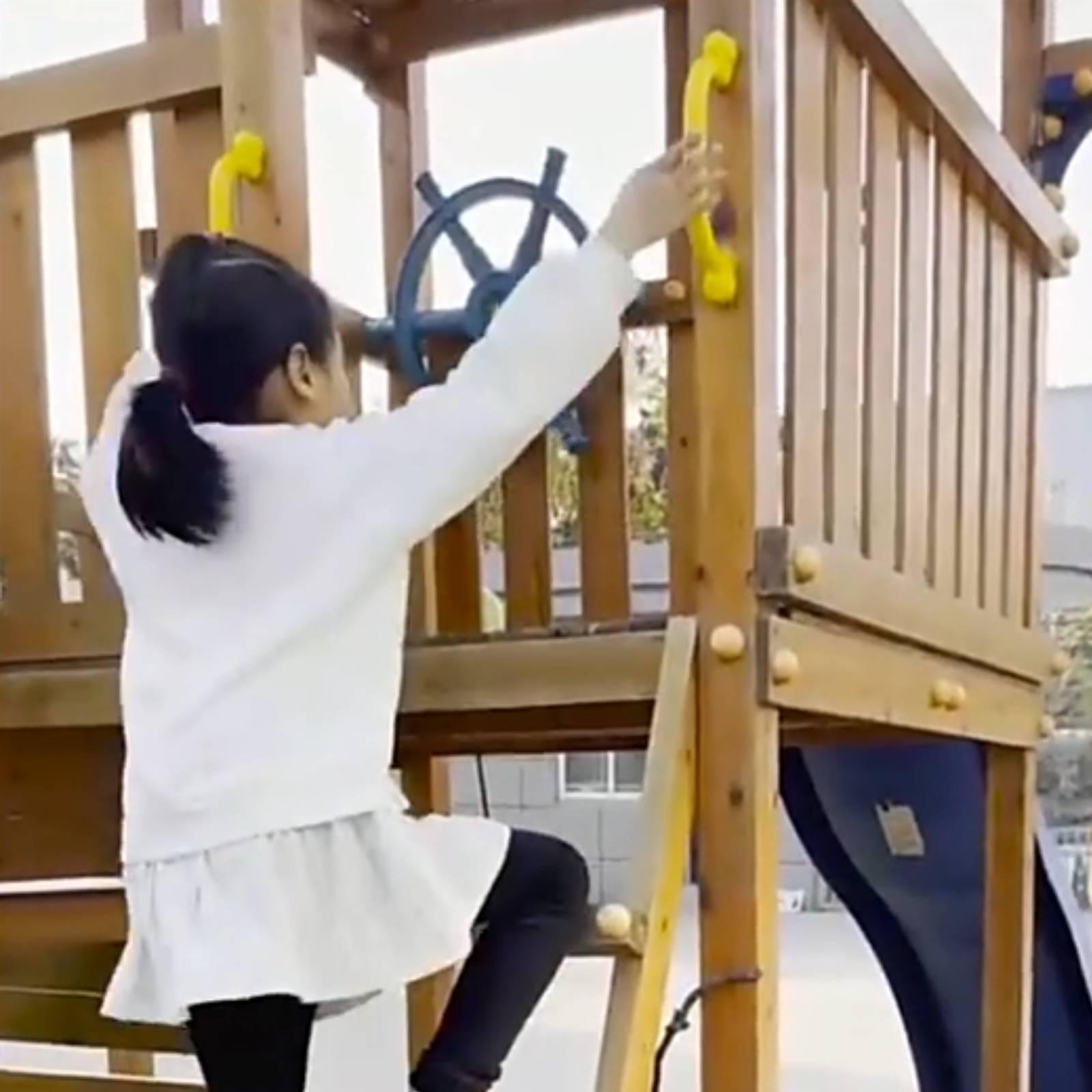 Uchwyty do wspinaczki, plastik – Kids Outdoor Climbing Frame recenzja i cena