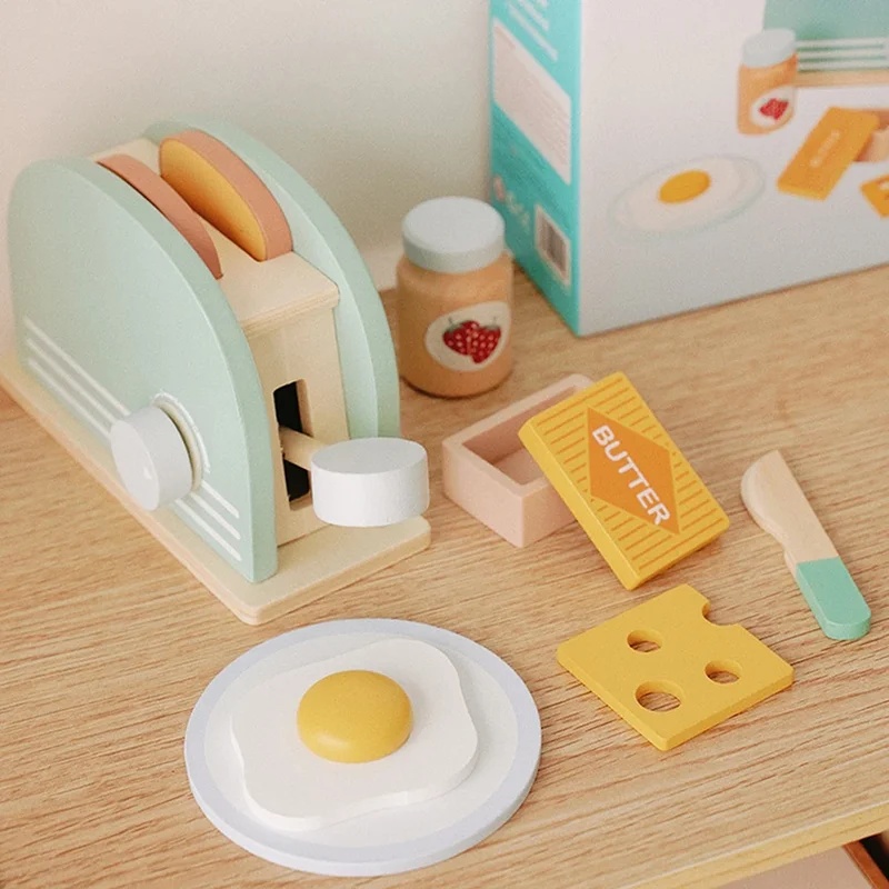 Drewniany Toster Zabawka Symul – Kids Outdoor Kitchen Accessories recenzja i cena