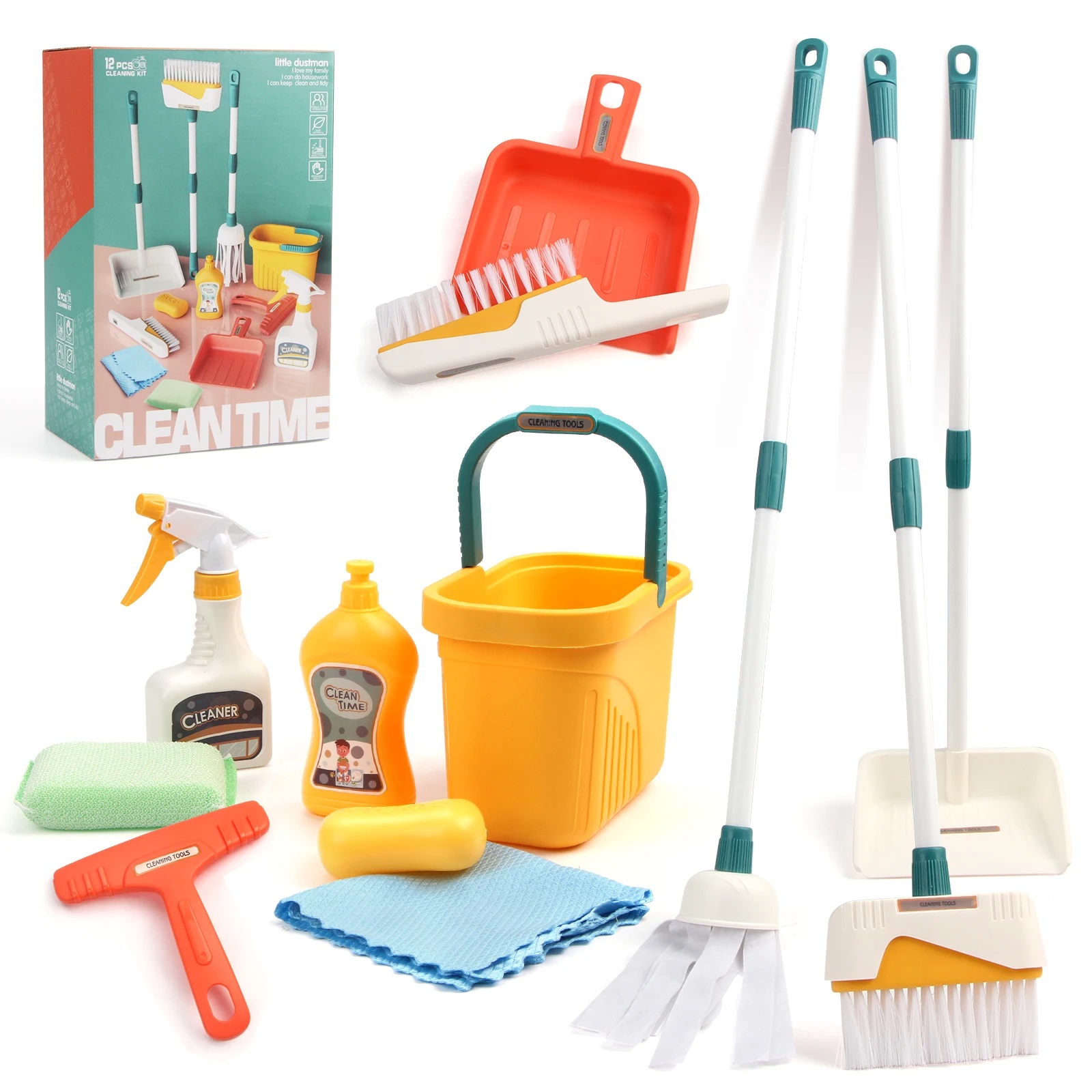 12 sztuk / zestaw Zestaw do cz – Kids Outdoor Broom recenzja i cena